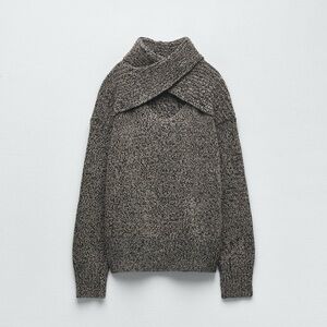 NWT ZARA CUT OUT KNIT SWEATER SIZE M 3991/132/070